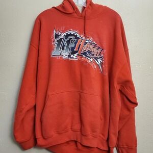Red Y2K racing hoodie